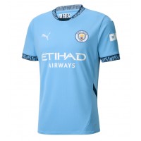 Maglia Calcio Manchester City Erling Haaland #9 Prima Divisa 2024-25 Manica Corta